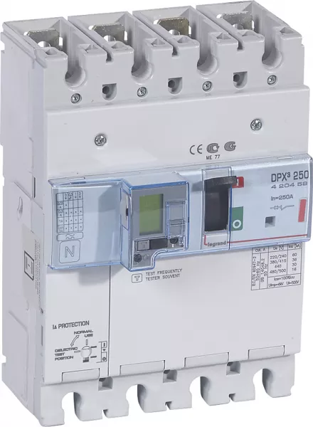 legrand-disjoncteur �lectronique diff - unit� de mesure dpx�250 icu 36ka 400v~ - 4p 250a (420459)