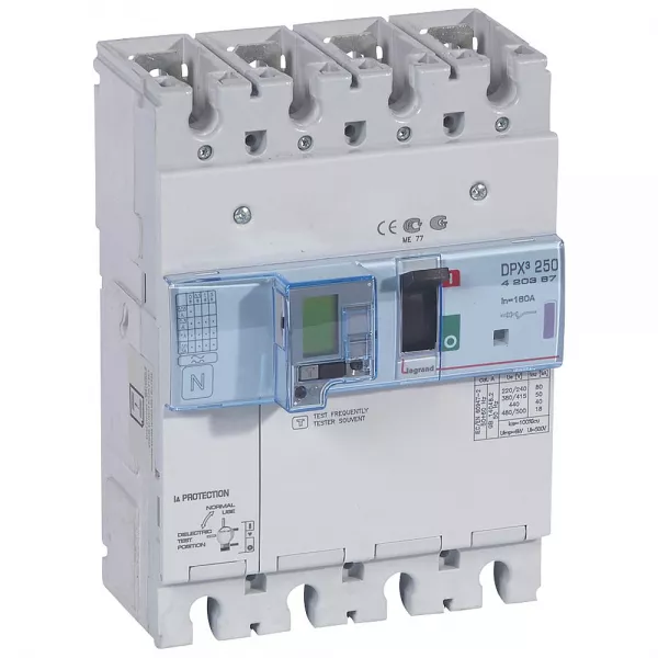legrand-disjoncteur �lectronique diff�rentiel dpx�250 - 50ka 400v~ - 4p - 160a (420387)