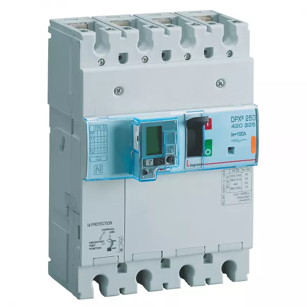legrand-disjoncteur �lectronique diff�rentiel dpx�250 - 70ka 400v~ - 4p - 160a (420658)