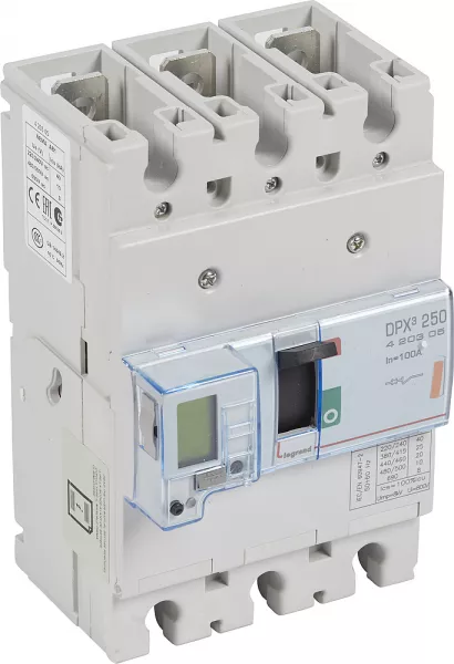 legrand-disjoncteur �lectronique dpx�250 pouvoir de coupure 25ka 400v~ - 3p - 100a (420305)