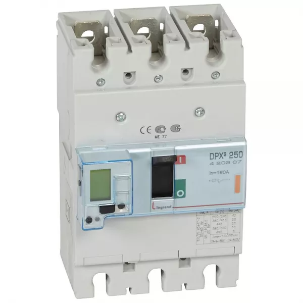 legrand-disjoncteur �lectronique dpx�250 pouvoir de coupure 25ka 400v~ - 3p - 160a (420307)