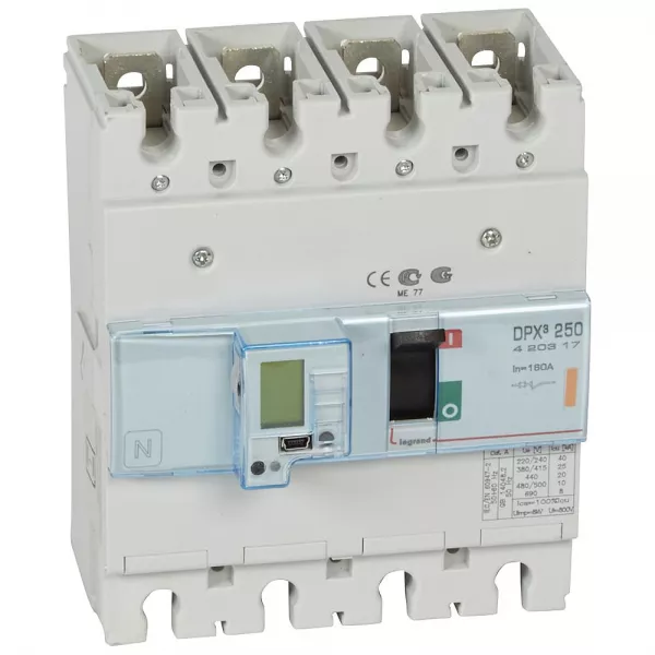 legrand-disjoncteur �lectronique dpx�250 pouvoir de coupure 25ka 400v~ - 4p - 160a (420317)