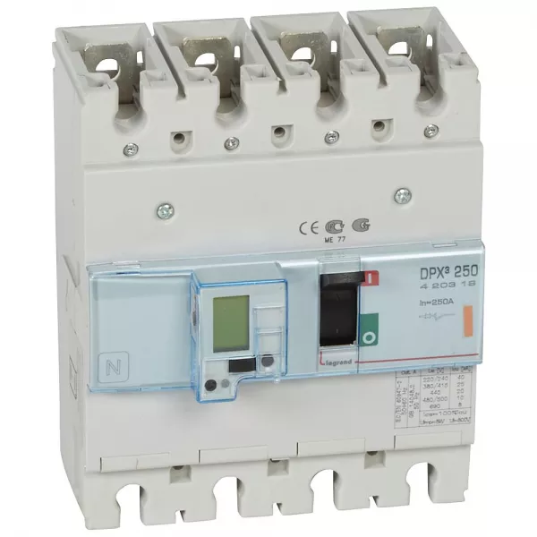 legrand-disjoncteur �lectronique dpx�250 pouvoir de coupure 25ka 400v~ - 4p - 250a (420319)