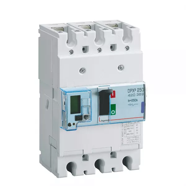 legrand-disjoncteur �lectronique dpx�250 pouvoir de coupure 50ka 400v~ - 3p - 250a (420369)