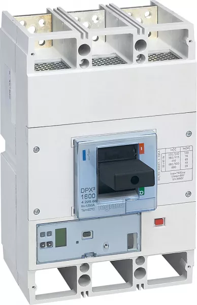 legrand-disjoncteur �lectronique s1 dpx�1600 pouvoir de coupure 70ka 400v~ - 3p - 1250a (422566)