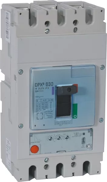 legrand-disjoncteur �lectronique s1 dpx�630 pouvoir de coupure 70ka 400v~ - 3p - 500a (422521)