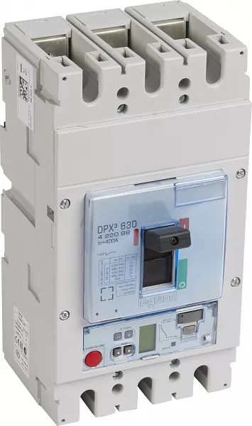 legrand-disjoncteur �lectronique s2 avec unit� de mesure dpx�630 icu 36ka 400v~ 3p 400a (422098)