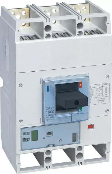 legrand-disjoncteur �lectronique s2 dpx�1600 pouvoir de coupure 70ka 400v~ - 3p - 1600a (422327)