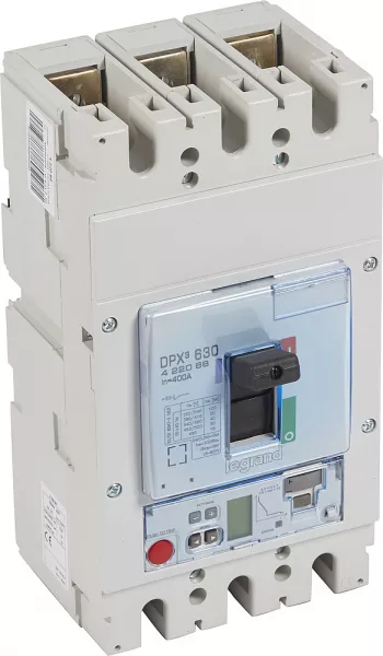 legrand-disjoncteur �lectronique s2 dpx�630 pouvoir de coupure 50ka 400v~ - 3p - 400a (422068)