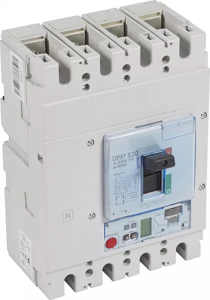 legrand-disjoncteur �lectronique s2 dpx�630 pouvoir de coupure 50ka 400v~ - 4p - 630a (422075)