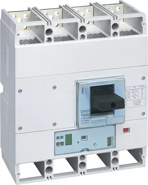 legrand-disjoncteur �lectronique sg dpx�1600 pouvoir de coupure 70ka 400v~ - 4p - 1600a (422429)
