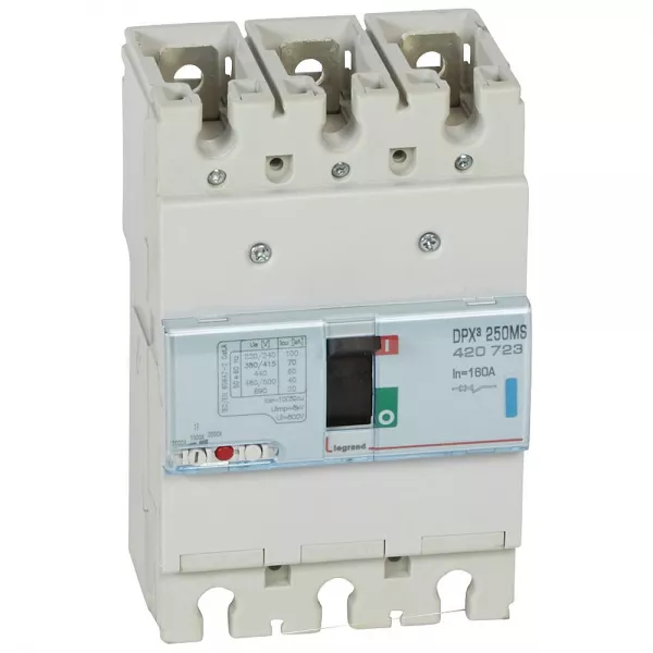 legrand-disjoncteur magn�tique r�glable seul dpx�250 - 70ka 400v~ - 3p - 160a (420723)
