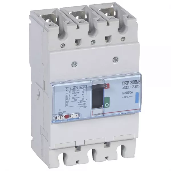 legrand-disjoncteur magn�tique r�glable seul dpx�250 - 70ka 400v~ - 3p - 250a (420725)
