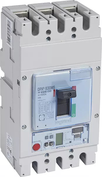legrand-disjoncteur magn�tique r�glable seul dpx�630 �lectronique icu 36ka 400v~-3p-400a (422609)