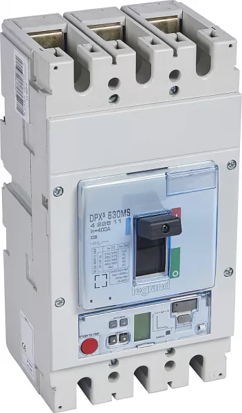 legrand-disjoncteur magn�tique r�glable seul dpx�630 �lectronique icu 70ka 400v~-3p-400a (422611)