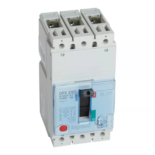 legrand-disjoncteur magn�tique seul dpx250 ma 3p - pouvoir de coupure 70ka 25a (900451)
