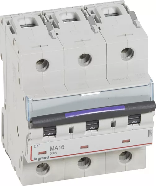 legrand-disjoncteur magn�tique seul dx�-m - vis/vis - 3p - 400v~ - 16a - 50ka - 4,5 mod (410252)