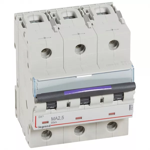 legrand-disjoncteur magn�tique seul dx�-m - vis/vis - 3p - 400v~ - 2,5a - 50ka - 4,5 mod (410247)