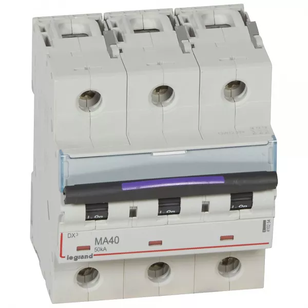 legrand-disjoncteur magn�tique seul dx�-m - vis/vis - 3p - 400v~ - 40a - 50ka - 4,5 mod (410254)