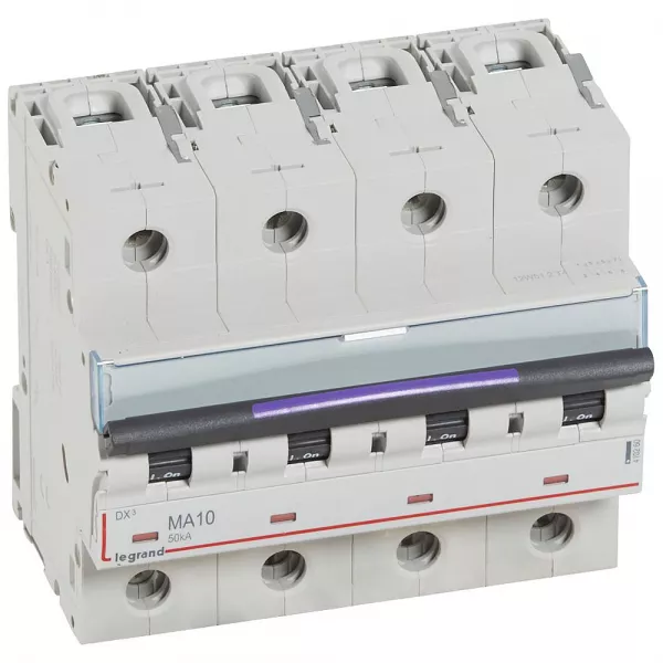 legrand-disjoncteur magn�tique seul dx�-m - vis/vis - 4p - 400v~ - 10a - 50ka - 6 mod (410260)