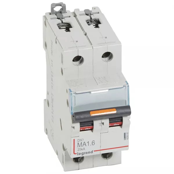 legrand-disjoncteur magn�tique seul dx� ma - vis/vis - 2p - 230/400v~ - 1,6 a - 25ka (409866)