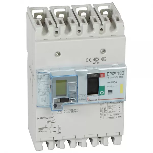 legrand-disjoncteur magn�tothermique diff�rentiel dpx�160 icu 16ka 400v~ - 4p - 100a (420035)