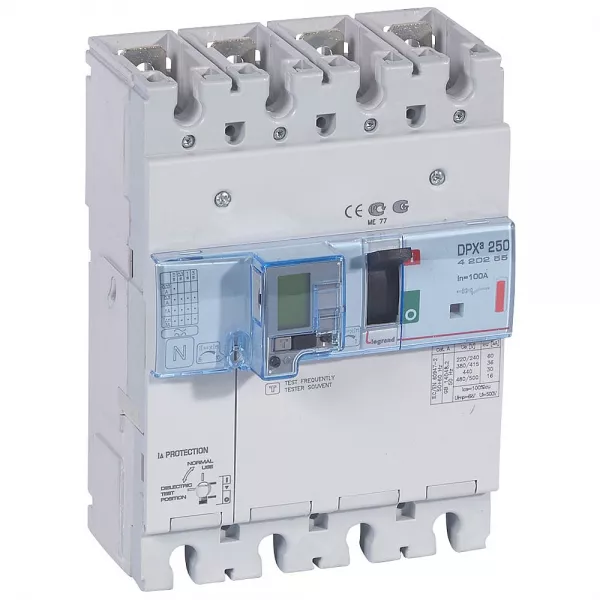 legrand-disjoncteur magn�tothermique diff�rentiel dpx�250 icu 36ka 400v~ - 4p - 100a (420255)