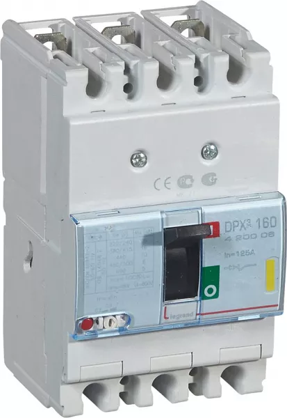 legrand-disjoncteur magn�tothermique dpx�160 pouvoir de coupure 16ka 400v~ - 3p - 125a (420006)