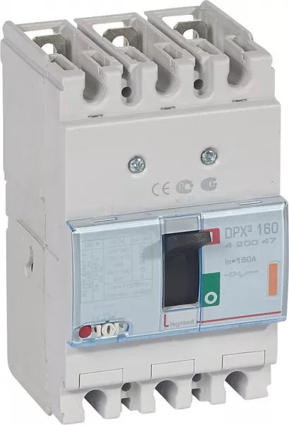 legrand-disjoncteur magn�tothermique dpx�160 pouvoir de coupure 25ka 400v~ - 3p - 160a (420047)