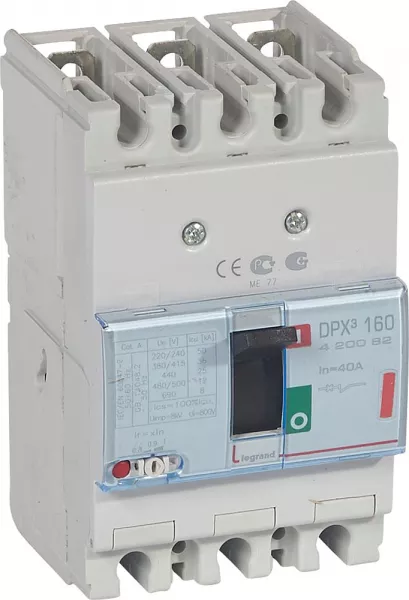 legrand-disjoncteur magn�tothermique dpx�160 pouvoir de coupure 36ka 400v~ - 3p - 40a (420082)