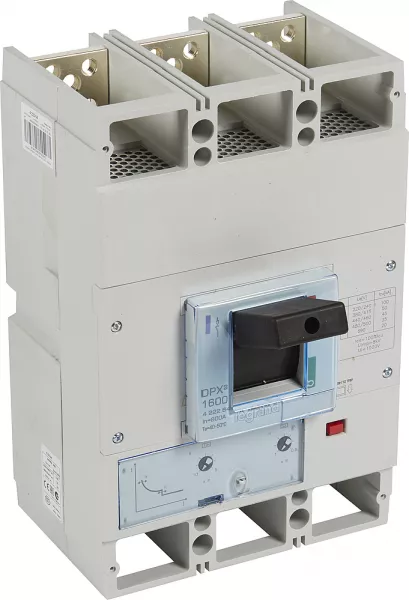 legrand-disjoncteur magn�tothermique dpx�1600 pouvoir de coupure 50ka 400v~ - 3p - 800a (422264)