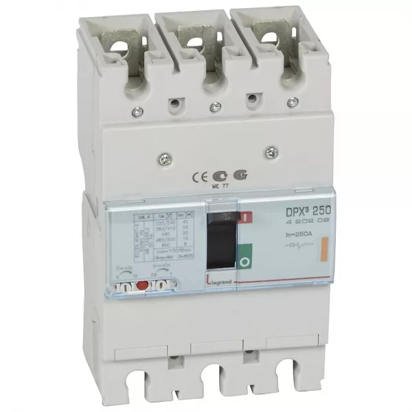 legrand-disjoncteur magn�tothermique dpx�250 pouvoir de coupure 25ka 400v~ - 3p - 250a (420209)