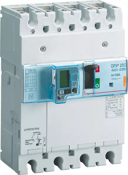 legrand-disjoncteur magn�tothermique dpx�250 pouvoir de coupure 36ka 400v~ - 3p - 100a (420235)