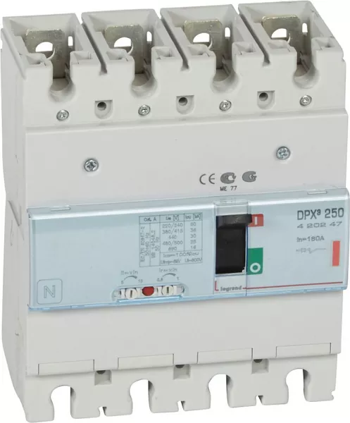 legrand-disjoncteur magn�tothermique dpx�250 pouvoir de coupure 36ka 400v~ - 4p - 160a (420247)