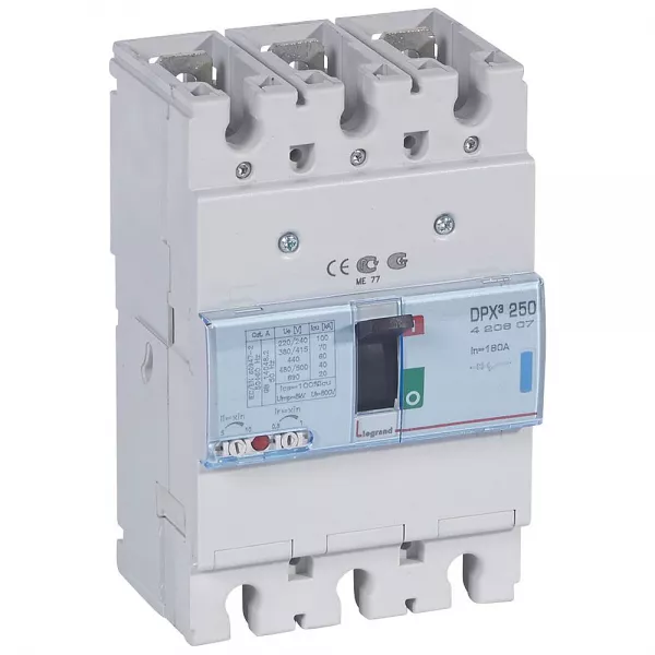 legrand-disjoncteur magn�tothermique dpx�250 pouvoir de coupure 70ka 400v~ - 3p - 160a (420607)