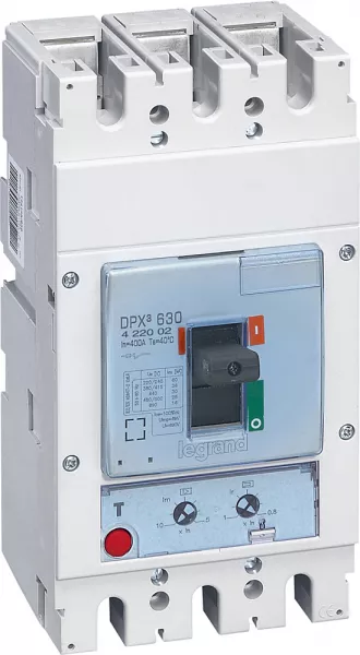 legrand-disjoncteur magn�tothermique dpx�630 pouvoir de coupure 36ka 400v~ - 3p - 400a (422002)