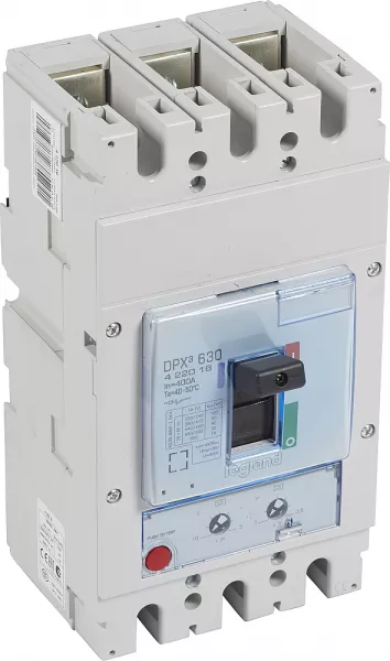 legrand-disjoncteur magn�tothermique dpx�630 pouvoir de coupure 50ka 400v~ - 3p - 400a (422016)