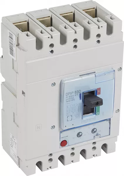 legrand-disjoncteur magn�tothermique dpx�630 pouvoir de coupure 50ka 400v~ - 4p - 500a (422022)