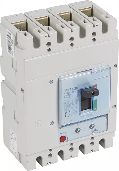 legrand-disjoncteur magn�tothermique dpx�630 pouvoir de coupure 50ka 400v~ - 4p - 630a (422023)