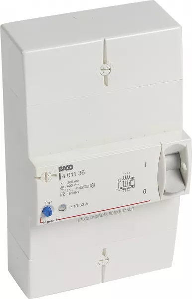 legrand-disjoncteur t�trapolaire diff�rentiel de protection 300ma - 32a (401136)