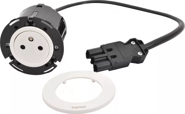 legrand-disq60 incara 2p+t surface et cordon avec connecteur wieland - blanc (654720f)