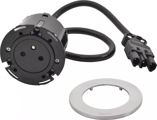 legrand-disq60 incara 2p+t surface et cordon avec connecteur wieland - m�tal (654722f)