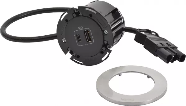 legrand-disq60 incara chargeur usb a+c et cordon avec connecteur wieland - m�tal (654732f)