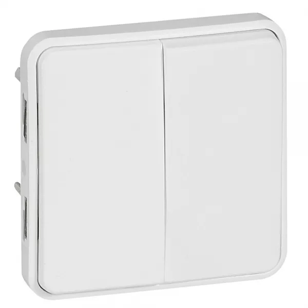 legrand-double inter/va-et-vient plexo compo ip55 10ax 250v -blanc artic antimicrobien (070726)