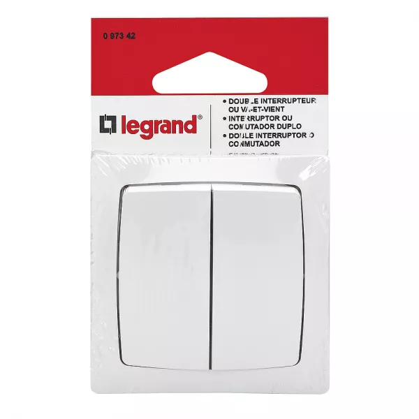 legrand-double interrupteur ou va-et-vient appareillage saillie - blanc (097342)