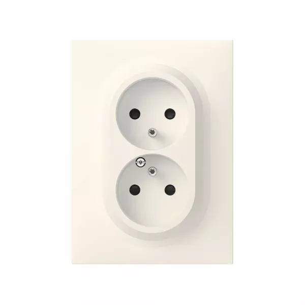 legrand-double prise 2p+t compacte monobloc easyr�no dooxie 16a avec plaque (600321)