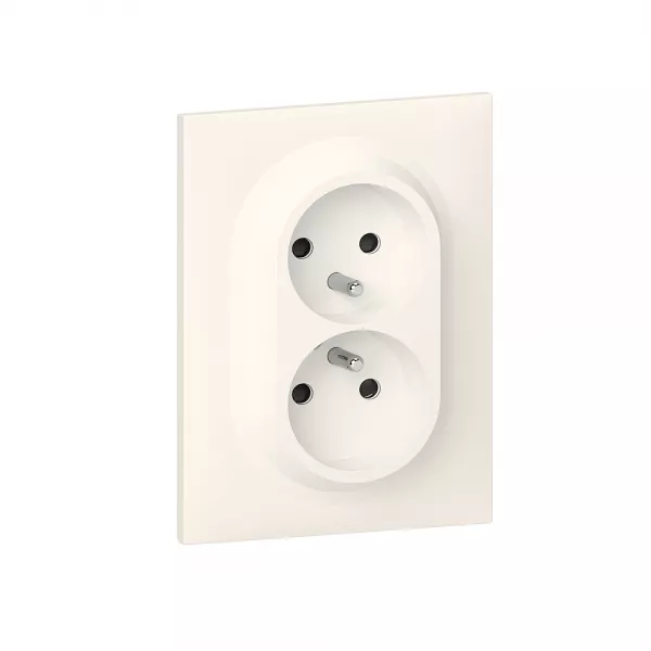 legrand-double prise 2p+t compacte monobloc easyr�no dooxie one 16a complet avec griffes (600721)