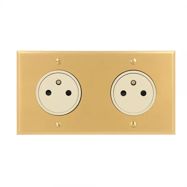 legrand-double prise 2p+t surface 16a 250v - m�moire or bross� art d\'arnould (67232)