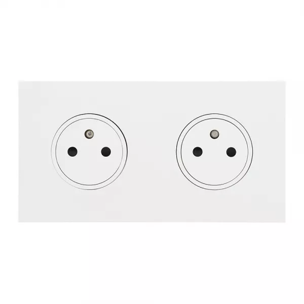 legrand-double prise de courant 2p+t 16a 250v - epure blanc satin art d\'arnould (67932)
