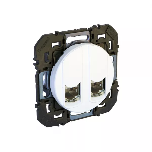 legrand-double prise rj45 cat�gorie 6 stp dooxie finition blanc (600378)